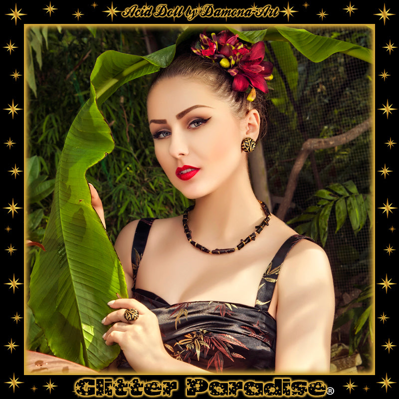 Earrings: Vintage Bamboo Replica