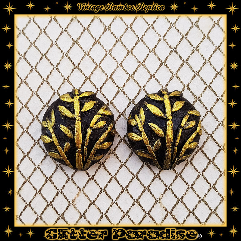 Earrings: Vintage Bamboo Replica