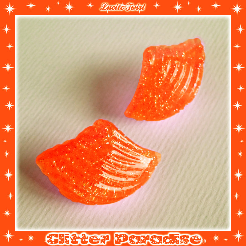 Earrings: Confetti Lucite Twirl Dust