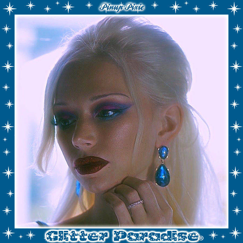 Earrings: Atomic Diamond Drop