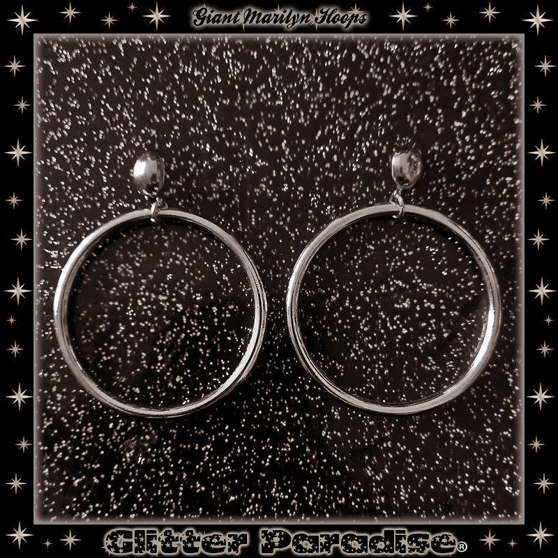 Pendientes: Giant Marilyn Hoops Gold