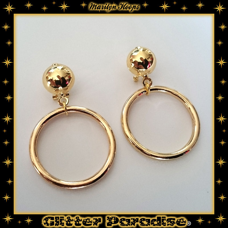Earrings: Marilyn Hoops Gold