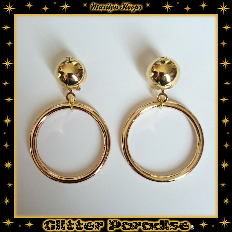 Earrings: Marilyn Hoops Gold