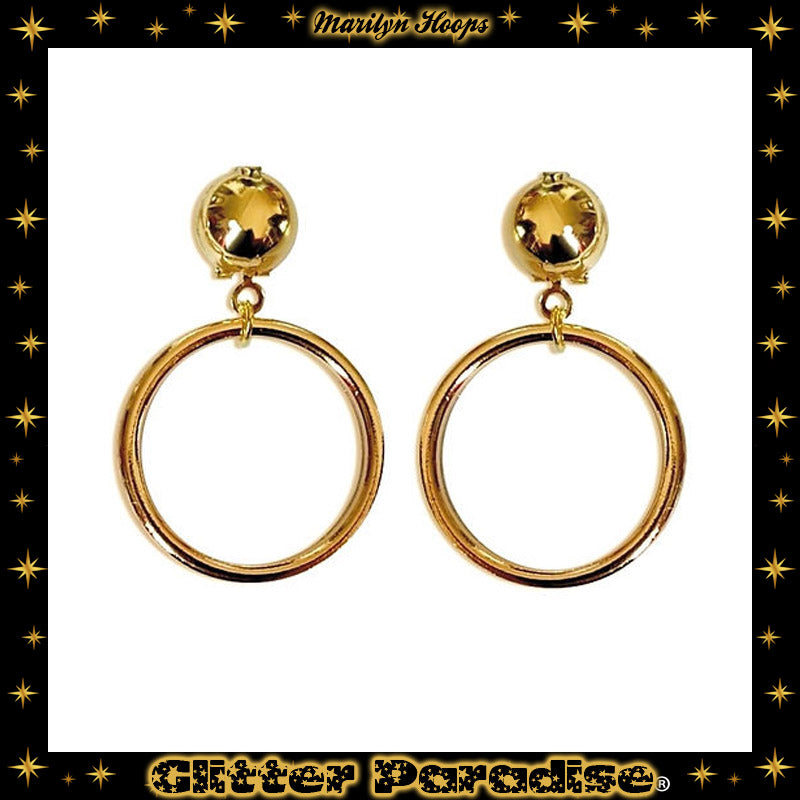 Earrings: Marilyn Hoops Gold