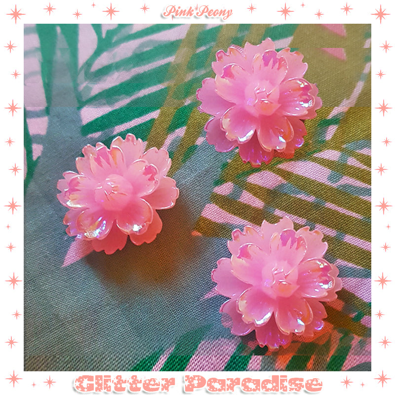 Pendientes: Peony Blossom