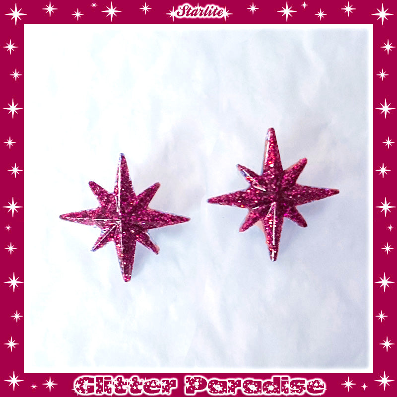 Earrings: Starlite Lucite