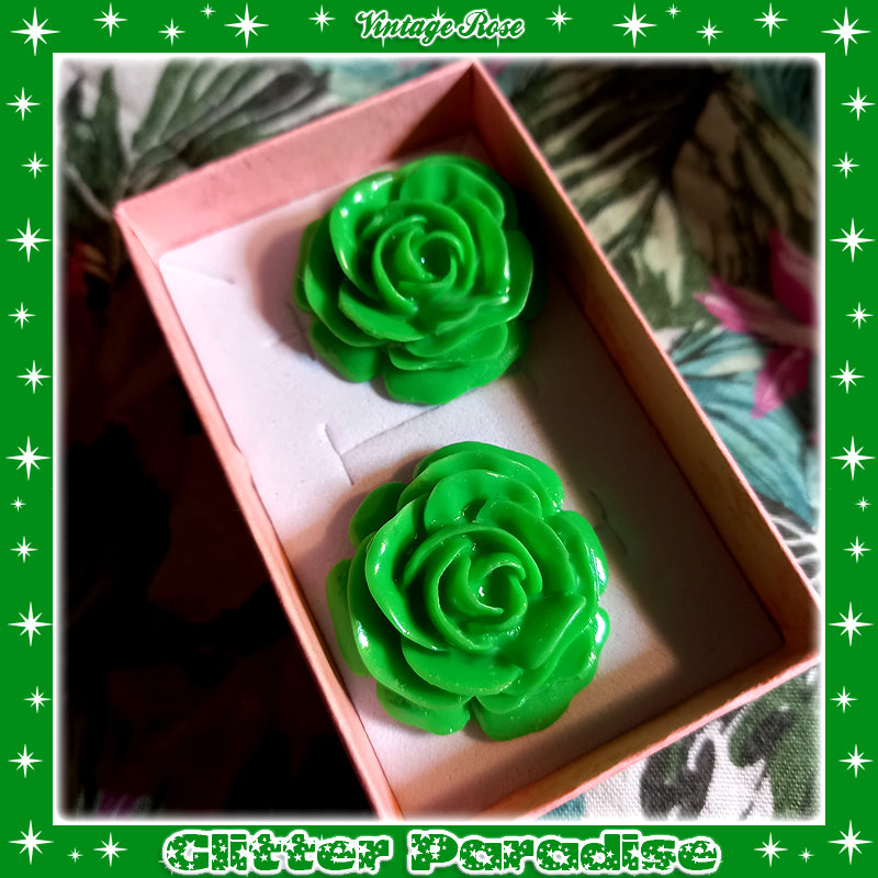 Earrings: Vintage Rose