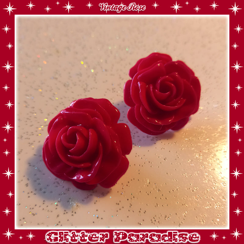 Earrings: Vintage Rose