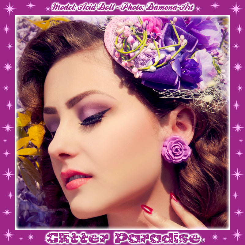 Earrings: Vintage Rose