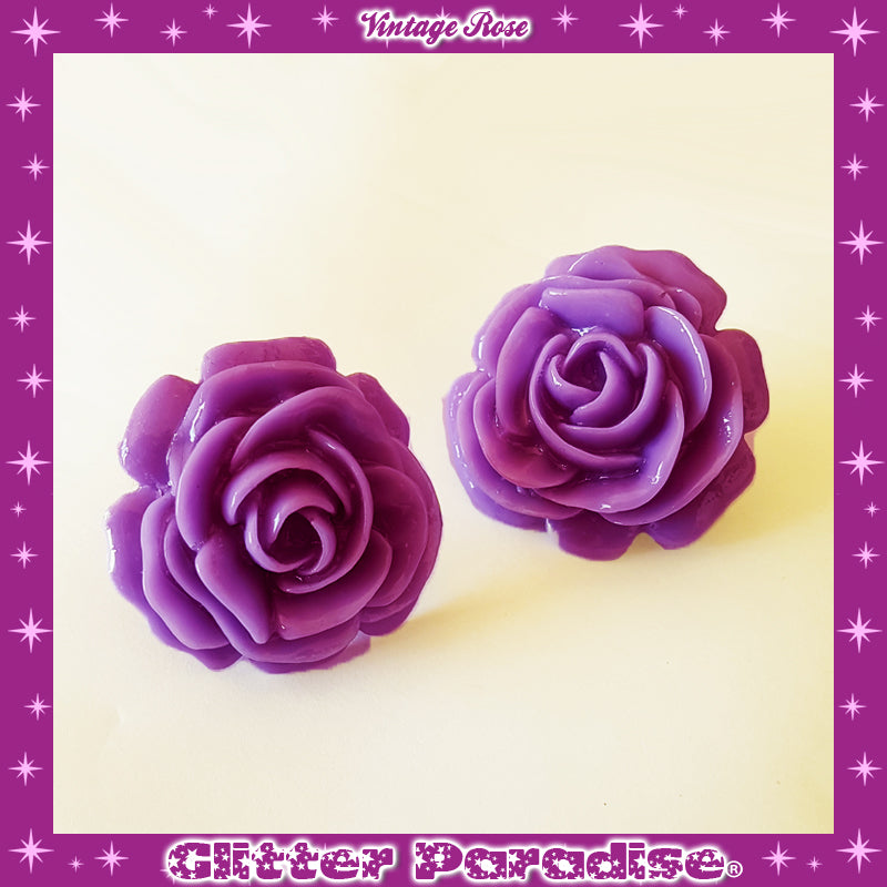 Earrings: Vintage Rose