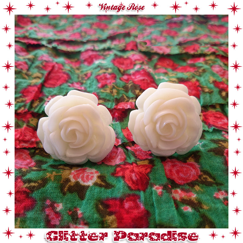 Earrings: Vintage Rose