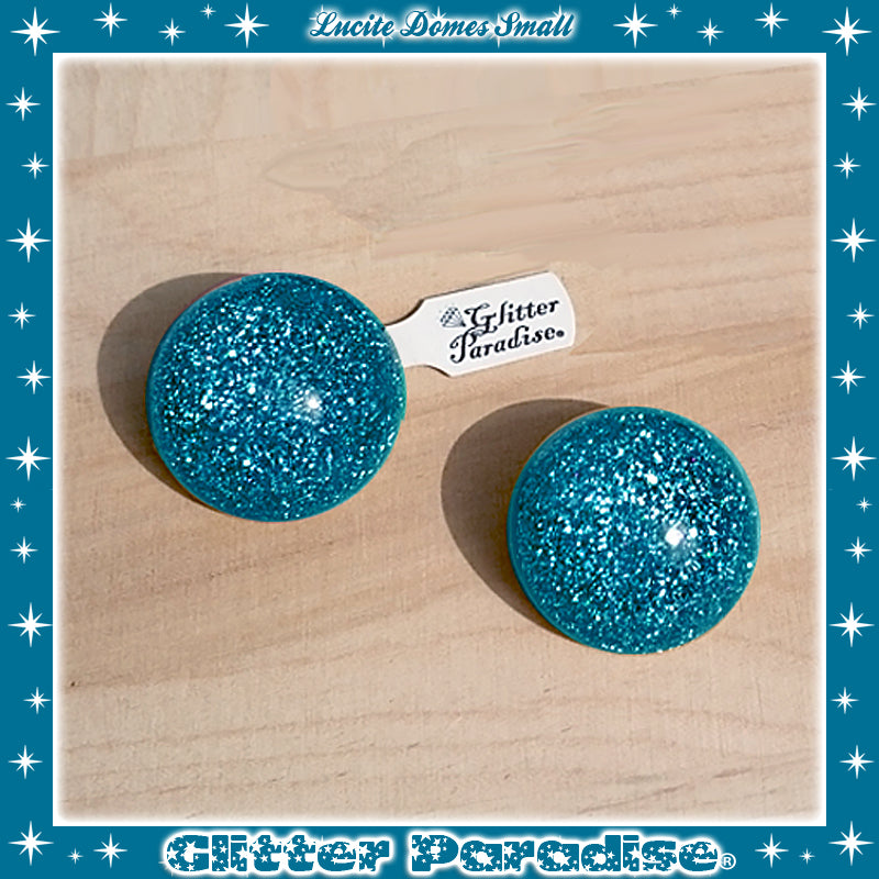 Earrings: Confetti Lucite Dômes Small