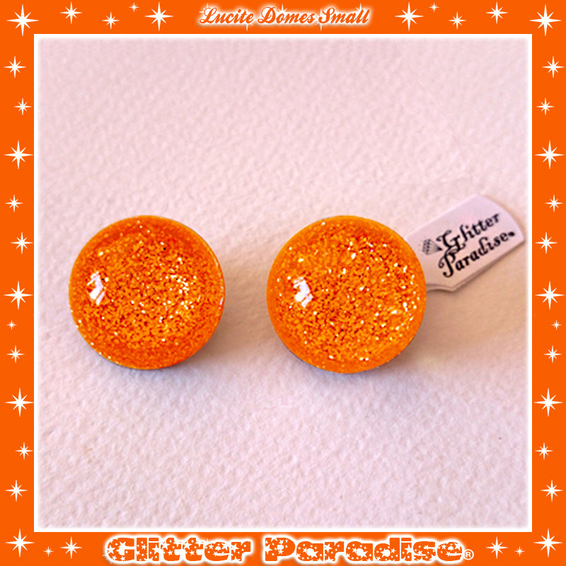 Earrings: Confetti Lucite Dômes Small