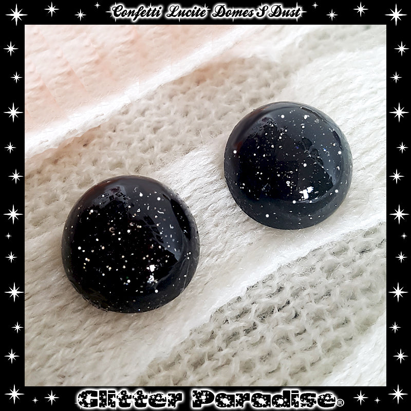Earrings: Confetti Lucite Dômes Small