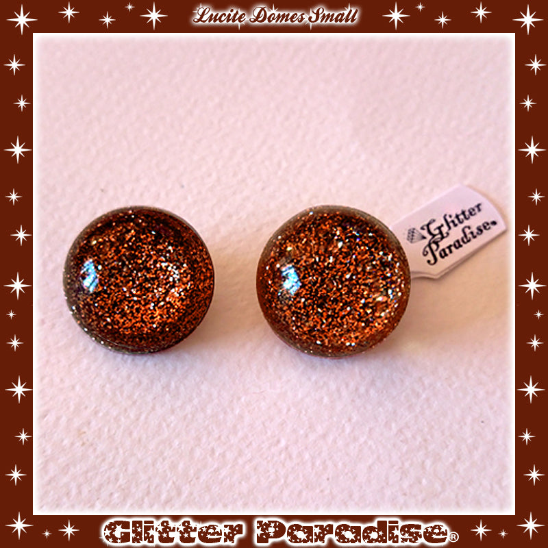 Earrings: Confetti Lucite Dômes Small