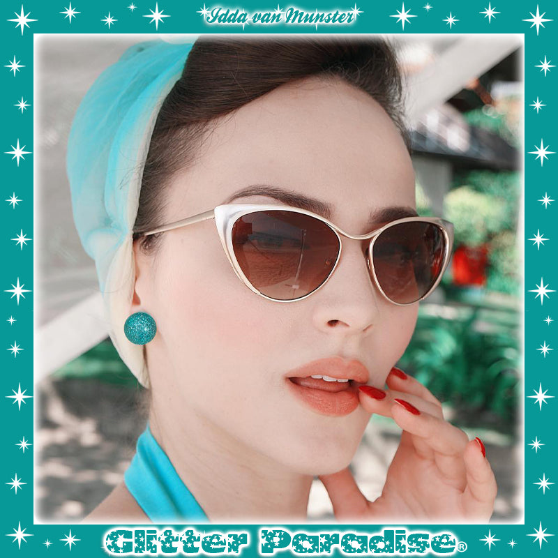 Earrings: Confetti Lucite Dômes Small