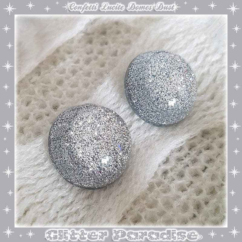 Earrings: Confetti Lucite Dômes Small