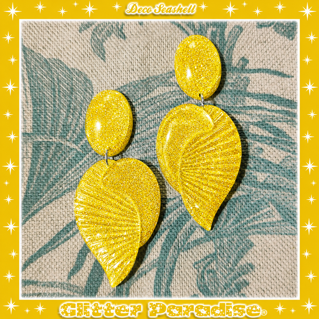 Boucles d'oreilles: Deco Seashell Lucite