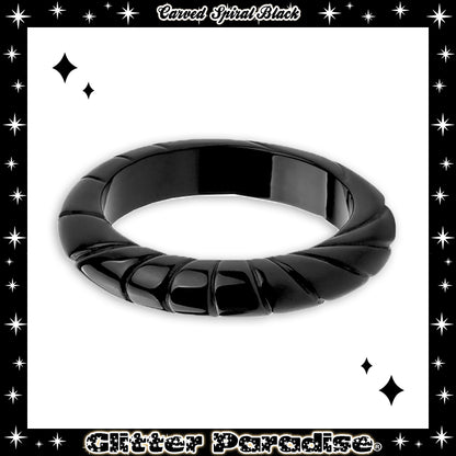Bracelet: Carved Spiral Bangle