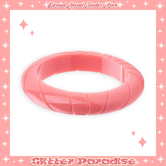Bracelet: Carved Spiral Bangle