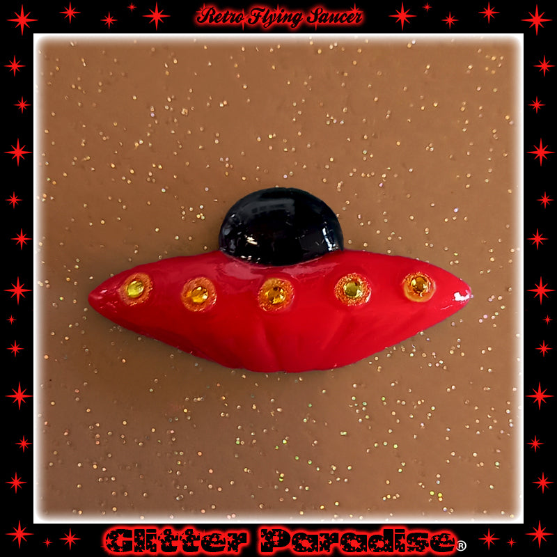 Broche : Retro Flying Saucer