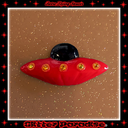 Broche : Retro Flying Saucer