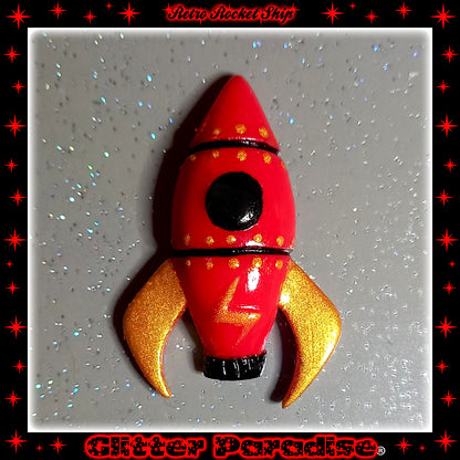 Broche : Retro Rocket Ship