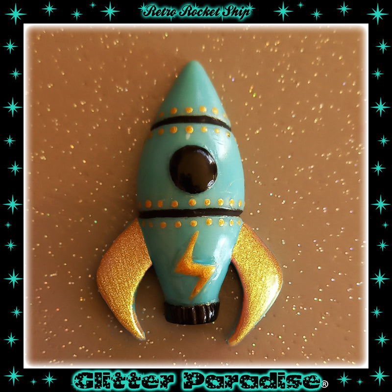 Broche : Retro Rocket Ship