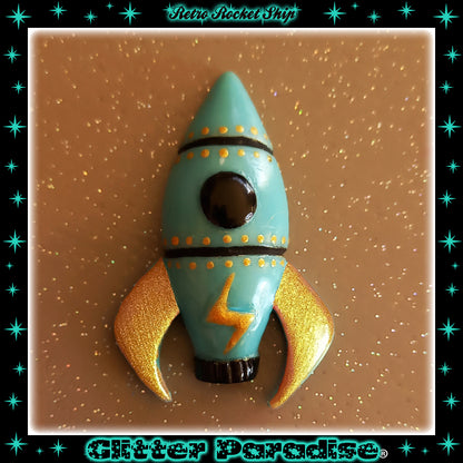 Broche : Retro Rocket Ship