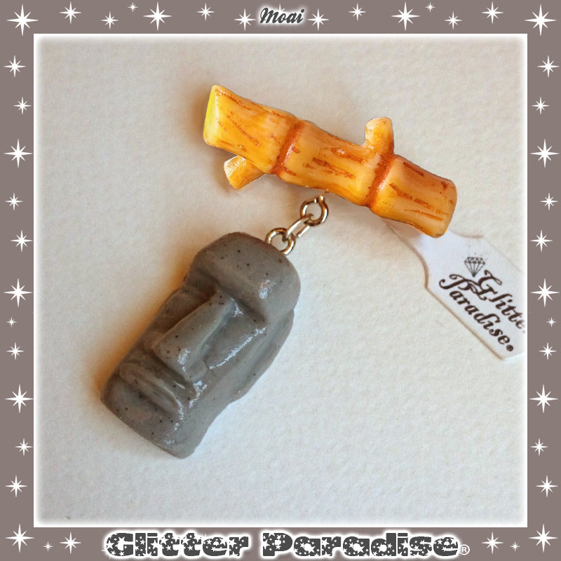 Broche : Moai