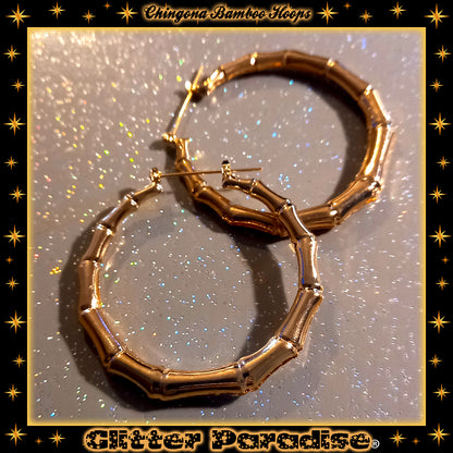 Pendientes: Bamboo Hoops de Chingona