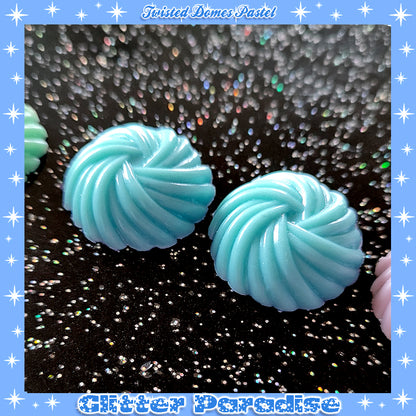 Pendientes: Twisted Domes Pastel