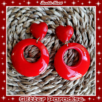 Pendientes: Fakelite Hoops & Heart