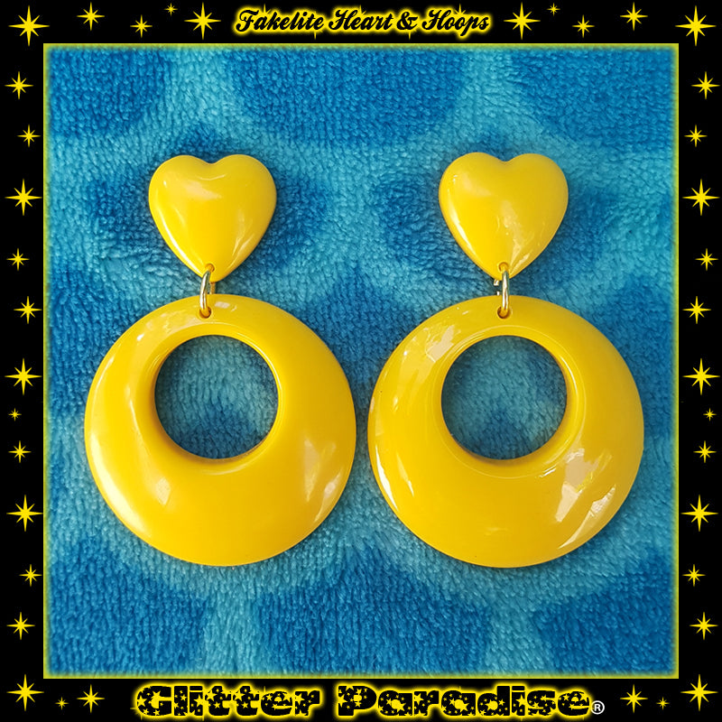 Pendientes: Fakelite Hoops & Heart