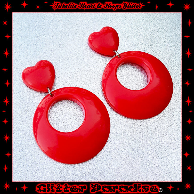 Pendientes: Fakelite Hoops & Heart