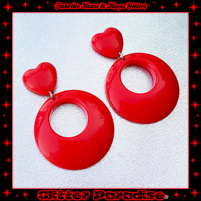 Pendientes: Fakelite Hoops & Heart