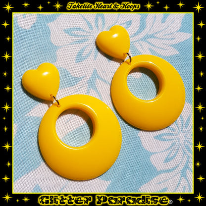 Pendientes: Fakelite Hoops & Heart
