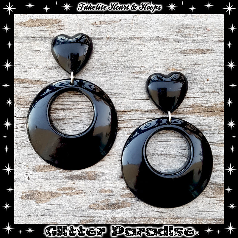 Pendientes: Fakelite Hoops & Heart