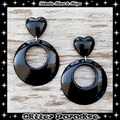 Pendientes: Fakelite Hoops & Heart