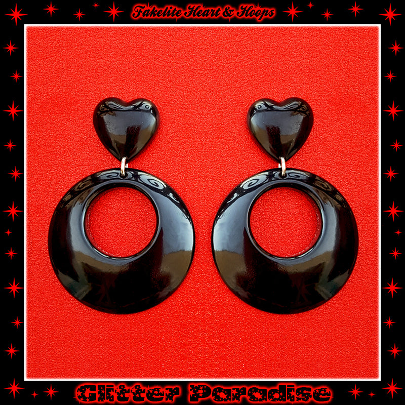 Pendientes: Fakelite Hoops & Heart