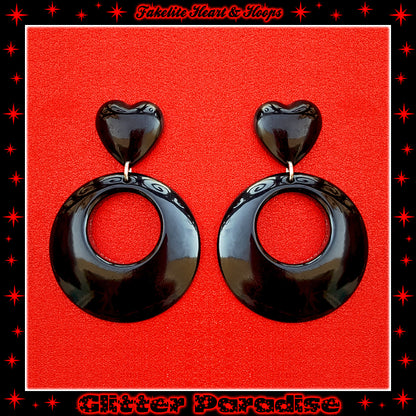 Pendientes: Fakelite Hoops & Heart
