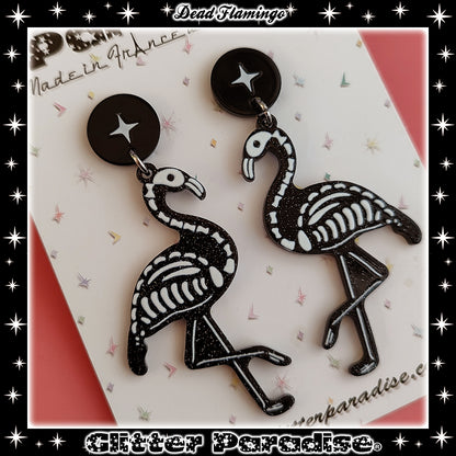 Boucles d'oreilles : Dead Flamingo