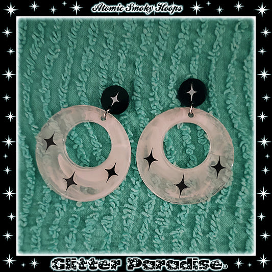 Boucles d'oreilles: Smoky Hoops Saucer