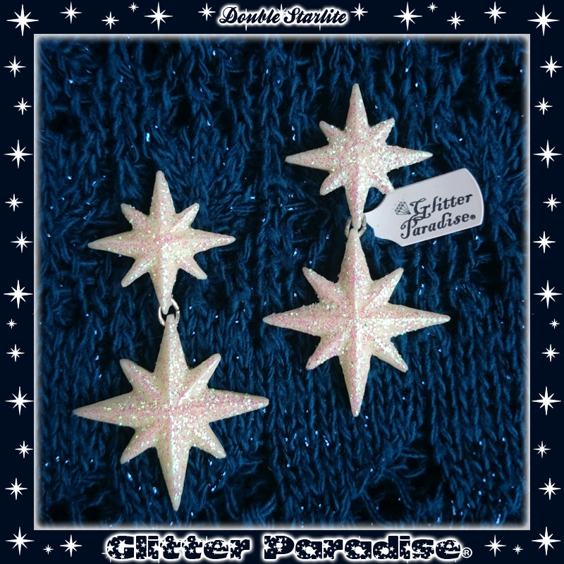 Earrings: Double Winter Starlite