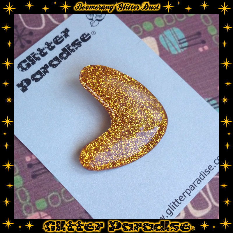 Pendientes: Confetti Lucite Boomerang Dust