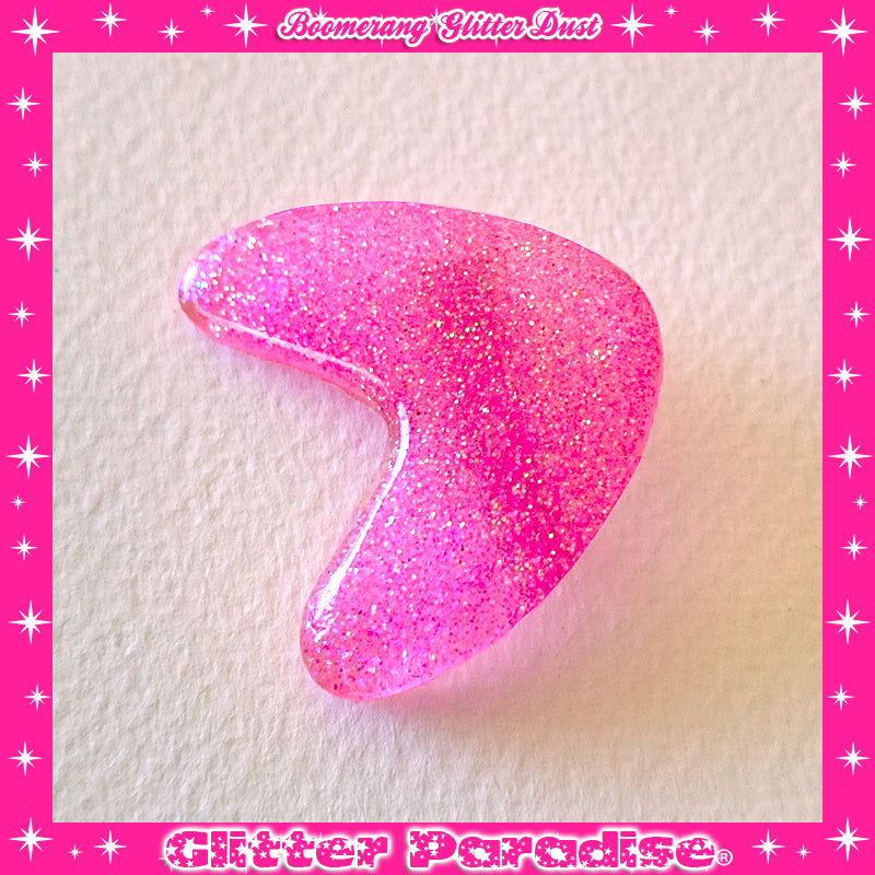 Pendientes: Confetti Lucite Boomerang Dust