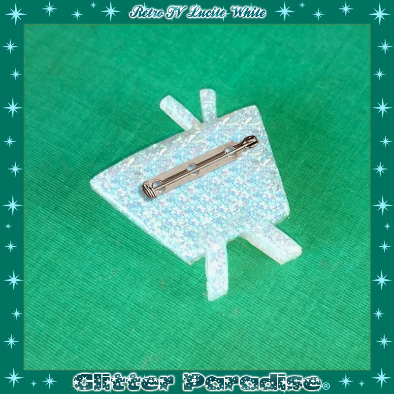 Pendientes: Confetti Lucite Retro TV