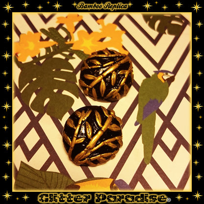 Earrings: Vintage Bamboo Replica