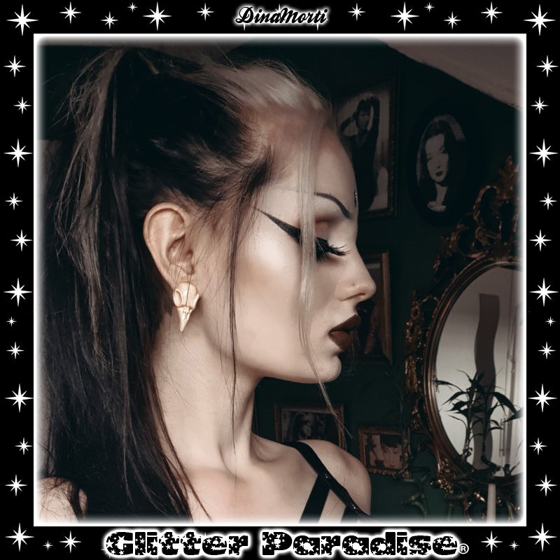 Pendientes: Crow Skull