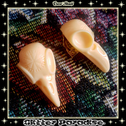 Pendientes: Crow Skull